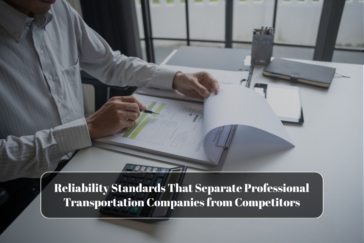 Reliability Standards That Separate Professional Transportation Companies from Competitors